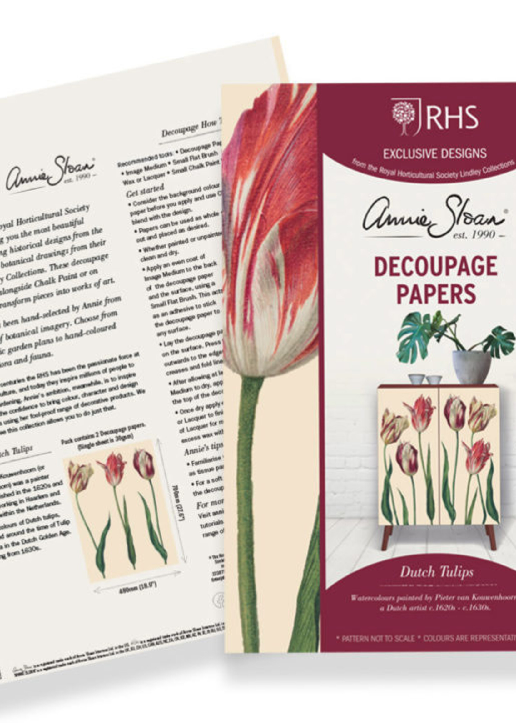 Annie Sloan Decoupage Paper - Dutch Tulips