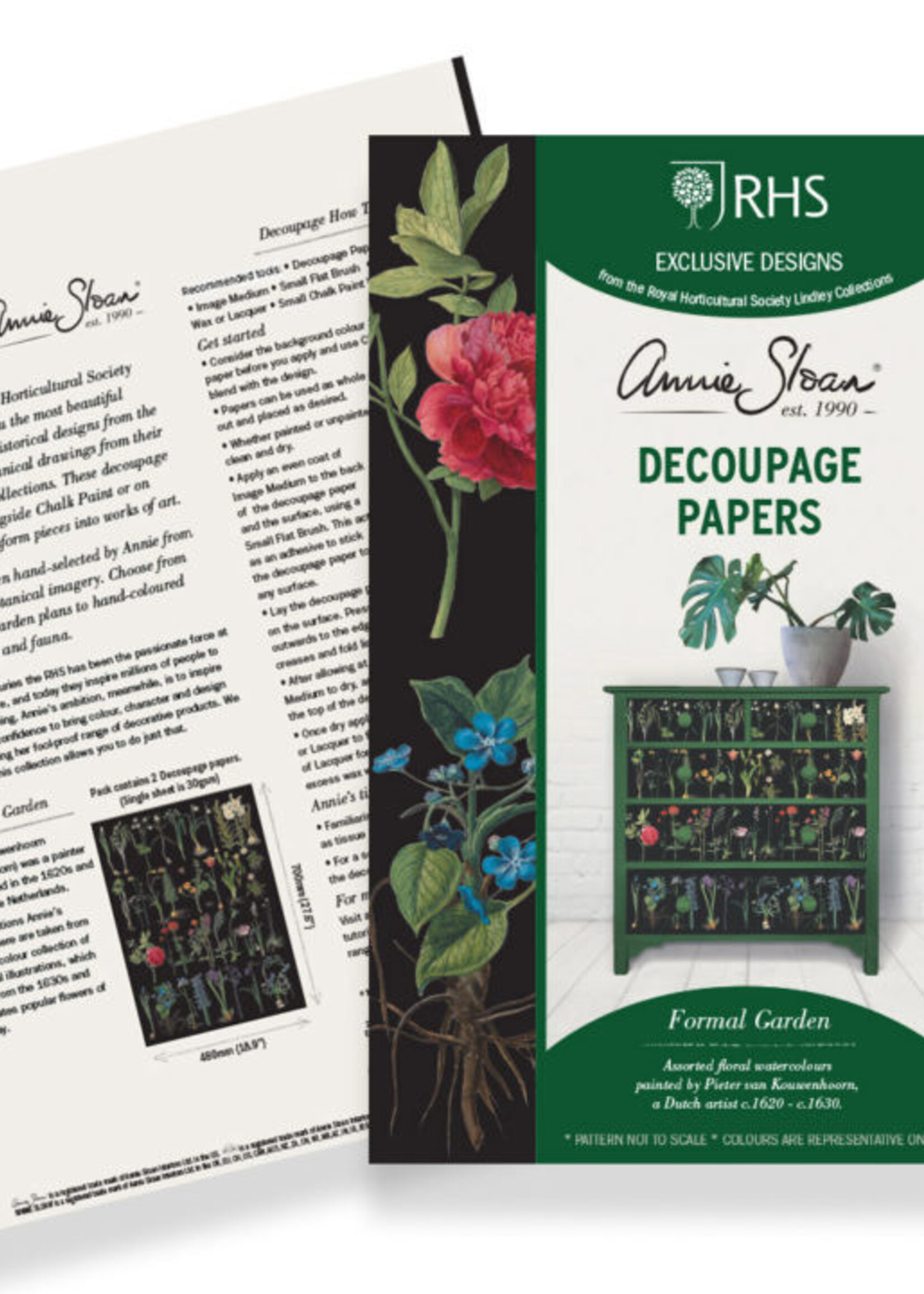 Annie Sloan Decoupage Paper - Formal Garden