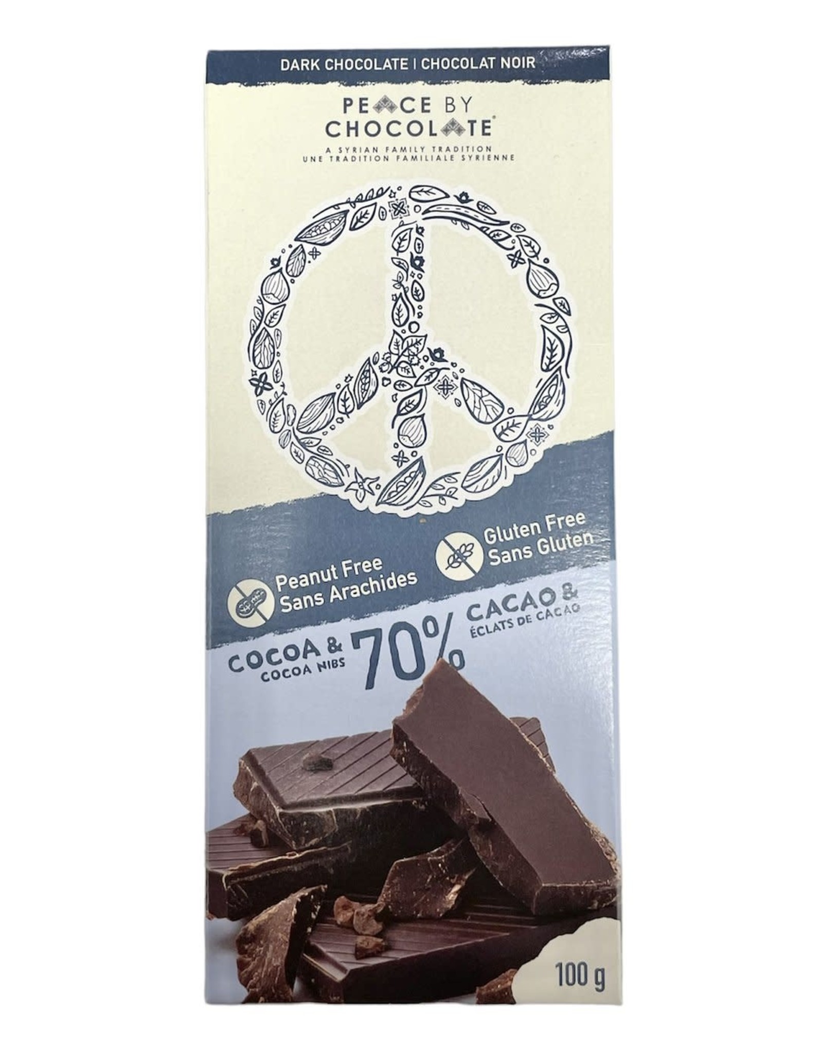 Peace by Chocolate Peace by Chocolate Peace Bar - 70% Dark Chocolate 100g