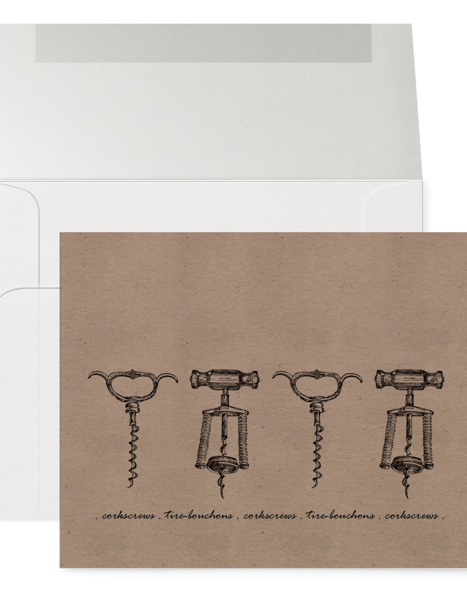 Petits Mots Petits Mots Card, Corkscrews