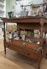 Console table with petite bottom drawer