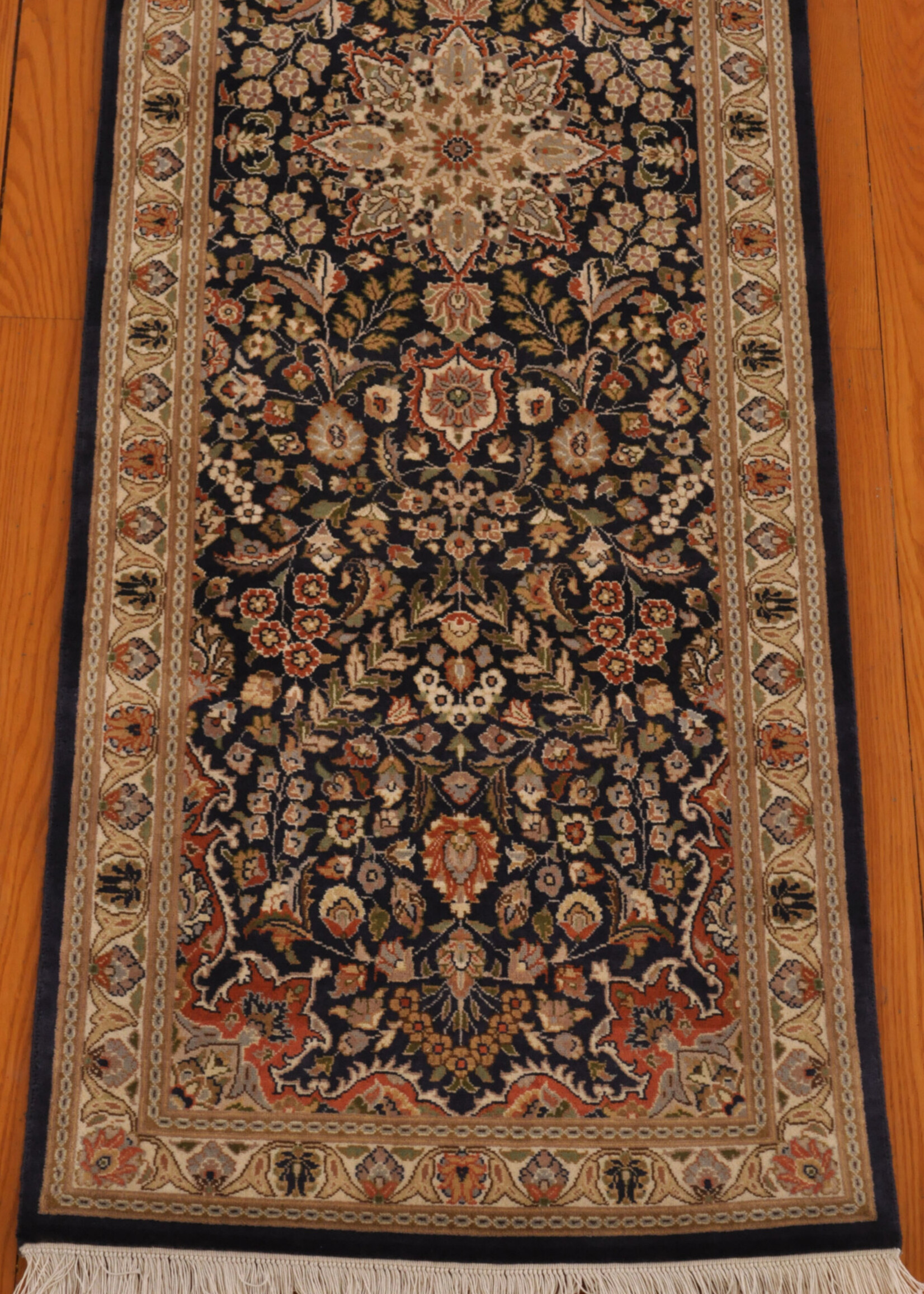 Bunyaad Blue Kashan Runner