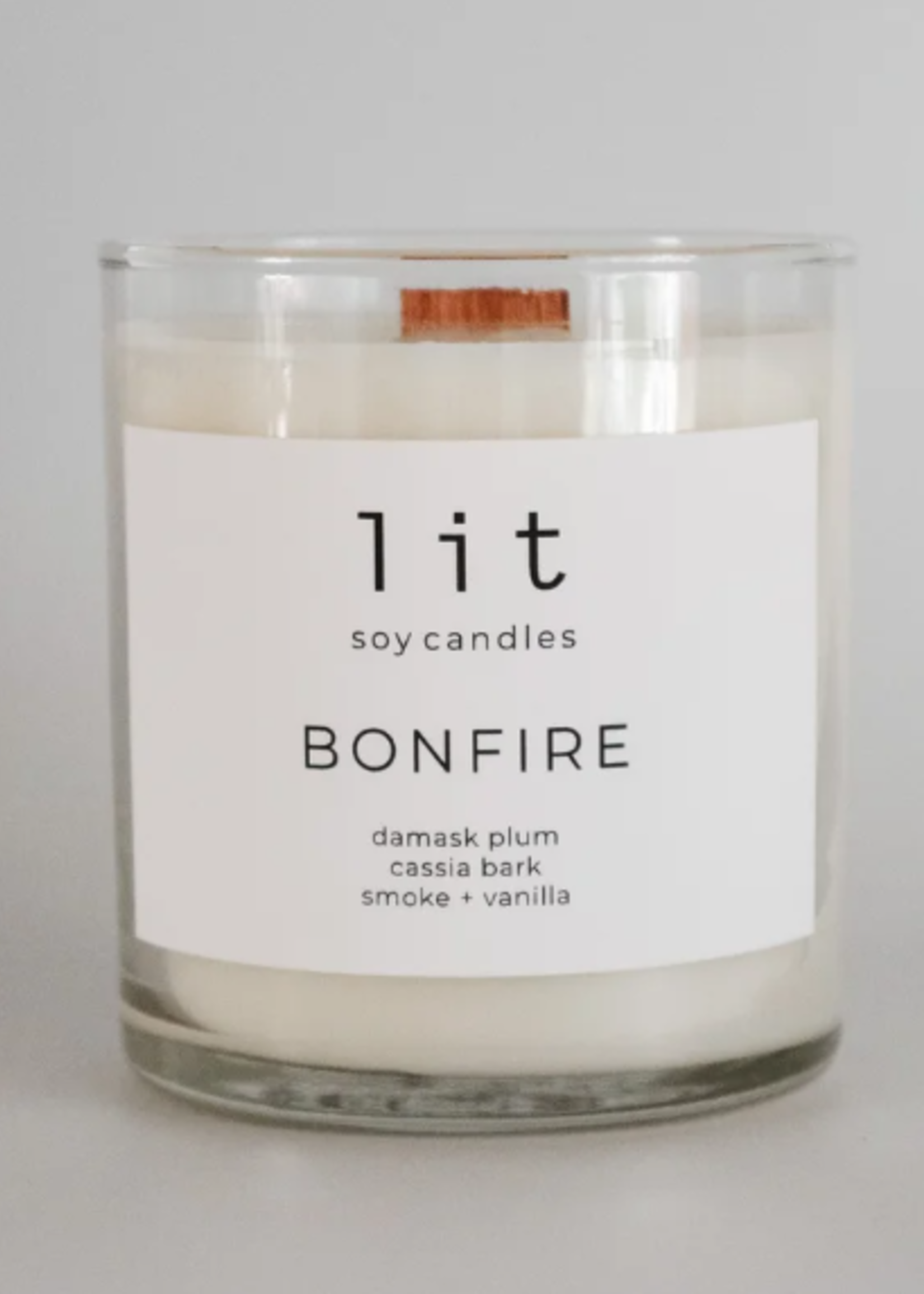 Lit Soy Candles Lit Soy Candle, Bonfire