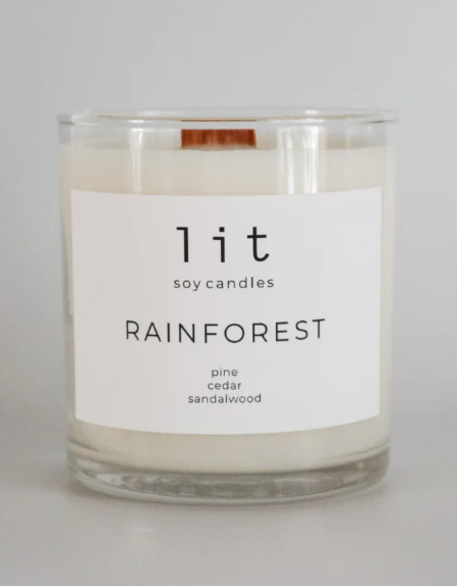 Lit Soy Candles Lit Soy Candle, Rainforest