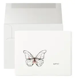 Petits Mots Petits Mots Card, Butterfly Thank You