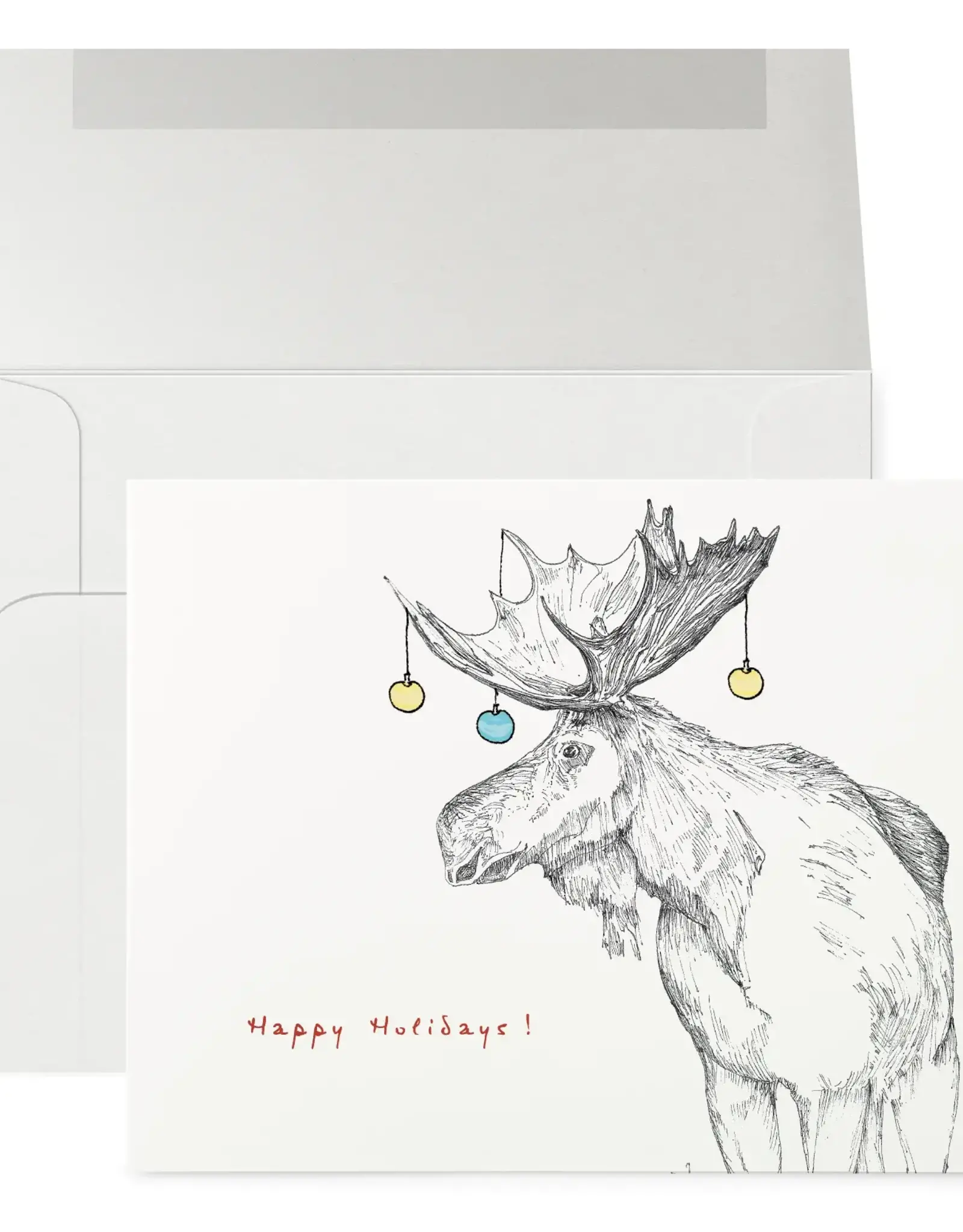 Petits Mots Petits mots, Holiday card, Moose