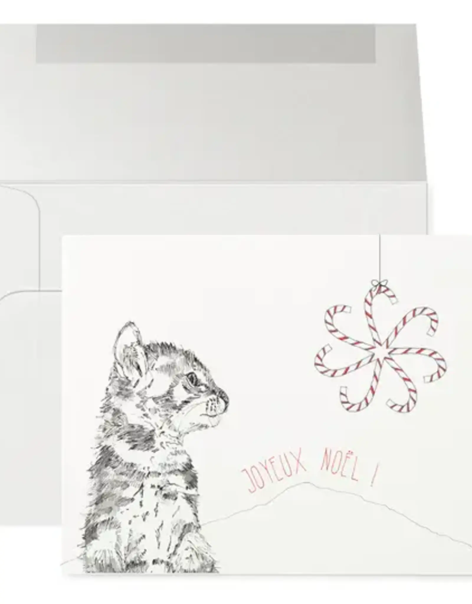 Petits Mots Petits mots, Holiday card, Candy Christmas Cat
