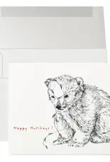 Petits Mots Petits Mots Card, Christmas Polar Bear