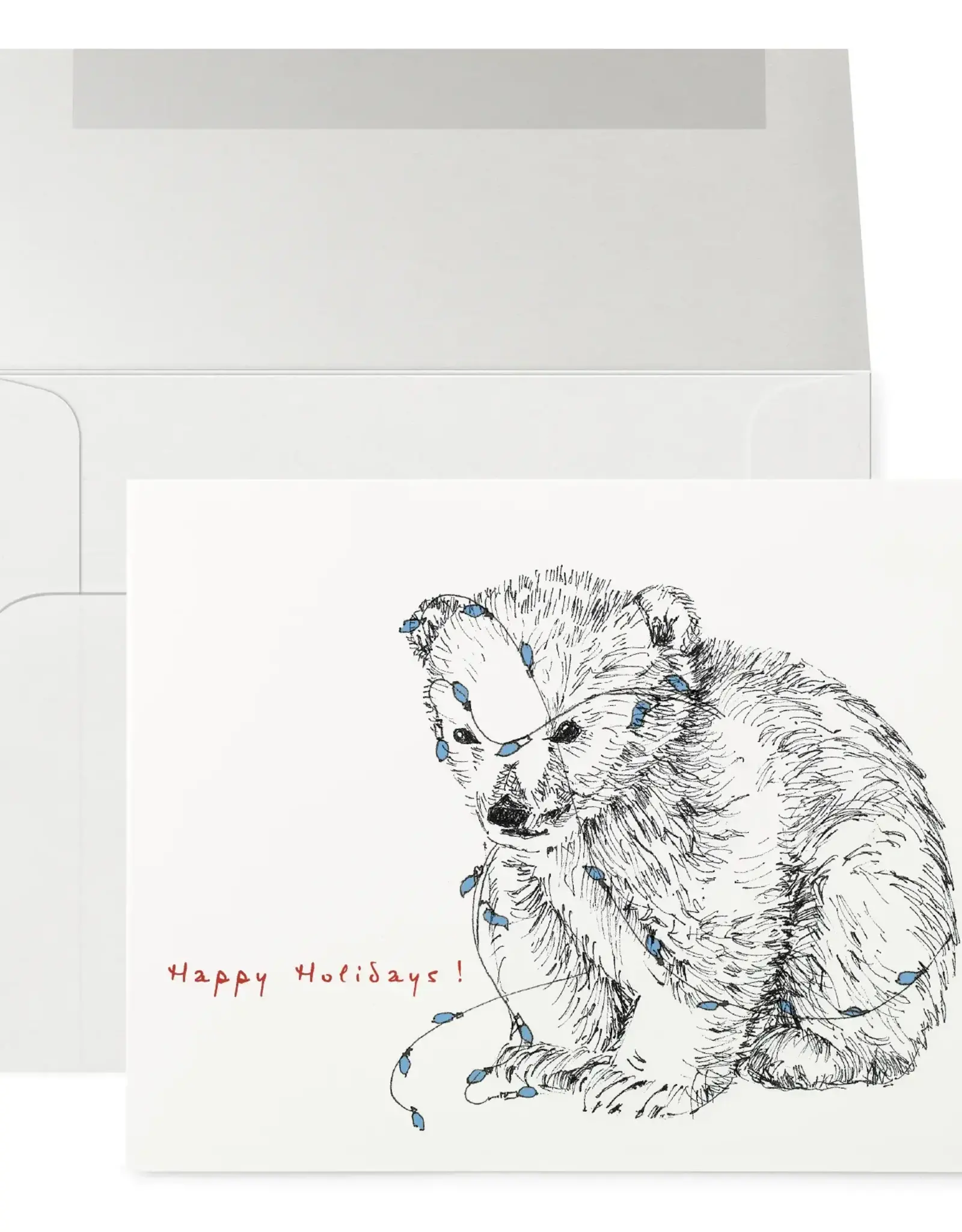 Petits Mots Petits Mots Card, Christmas Polar Bear