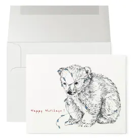 Petits Mots Petits Mots Card, Christmas Polar Bear