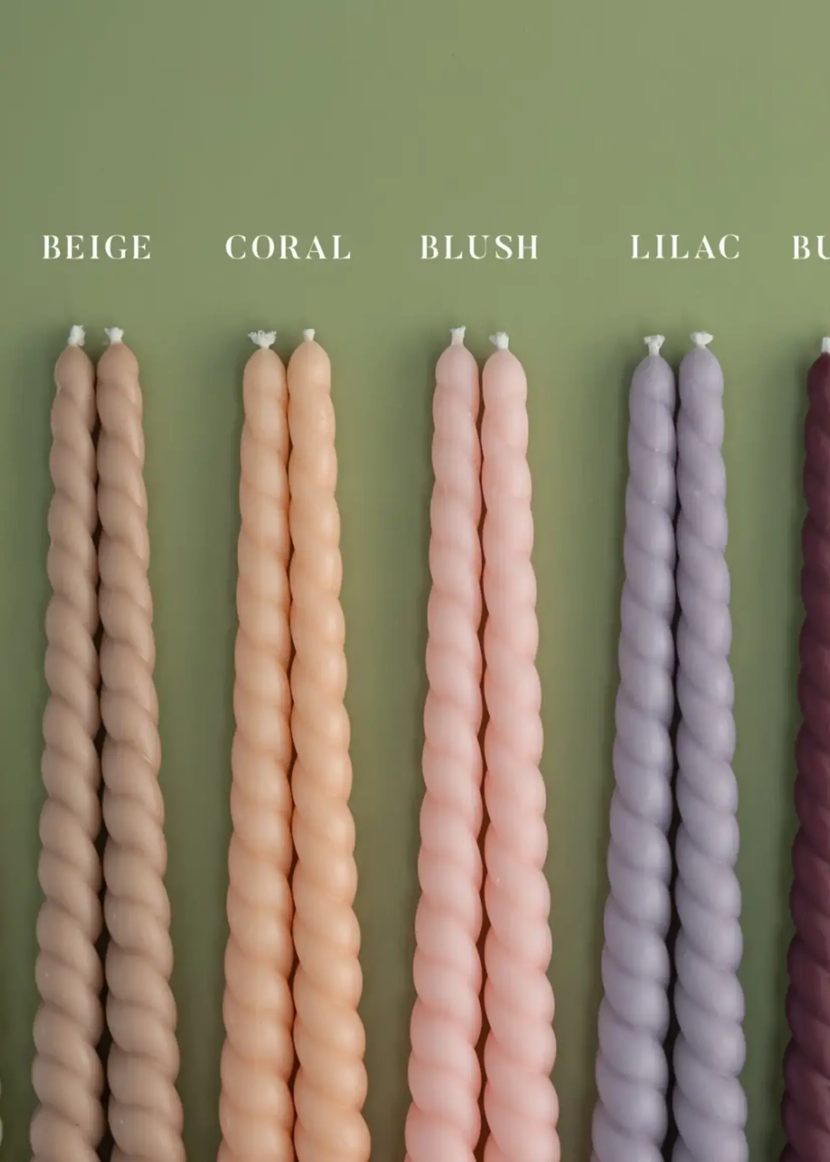 ZOETSTUDIO Twisted Taper Candle Set