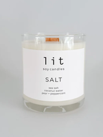 Lit Soy Candles Lit soy candle, Salt