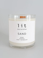 Lit Soy Candles Lit soy candle, Sand