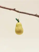 Farmhouse Pottery Felted Pear Ornament