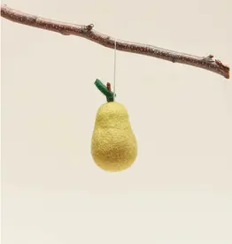 Farmhouse Pottery Felted Pear Ornament