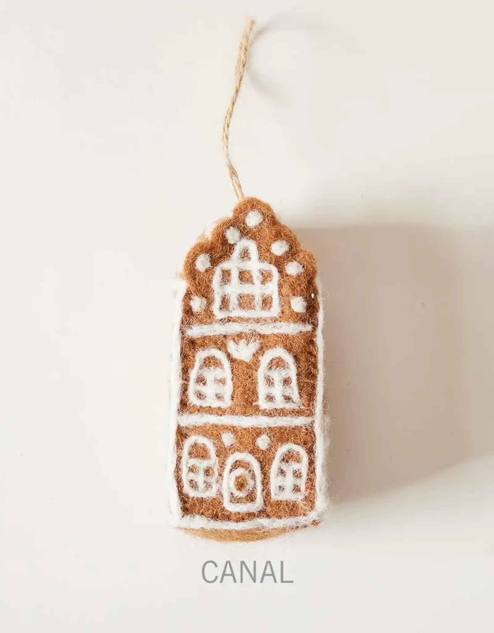 Farmhouse Pottery Felted Dutch House Ornament