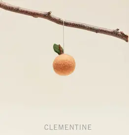 Farmhouse Pottery Felted Clementine Ornament