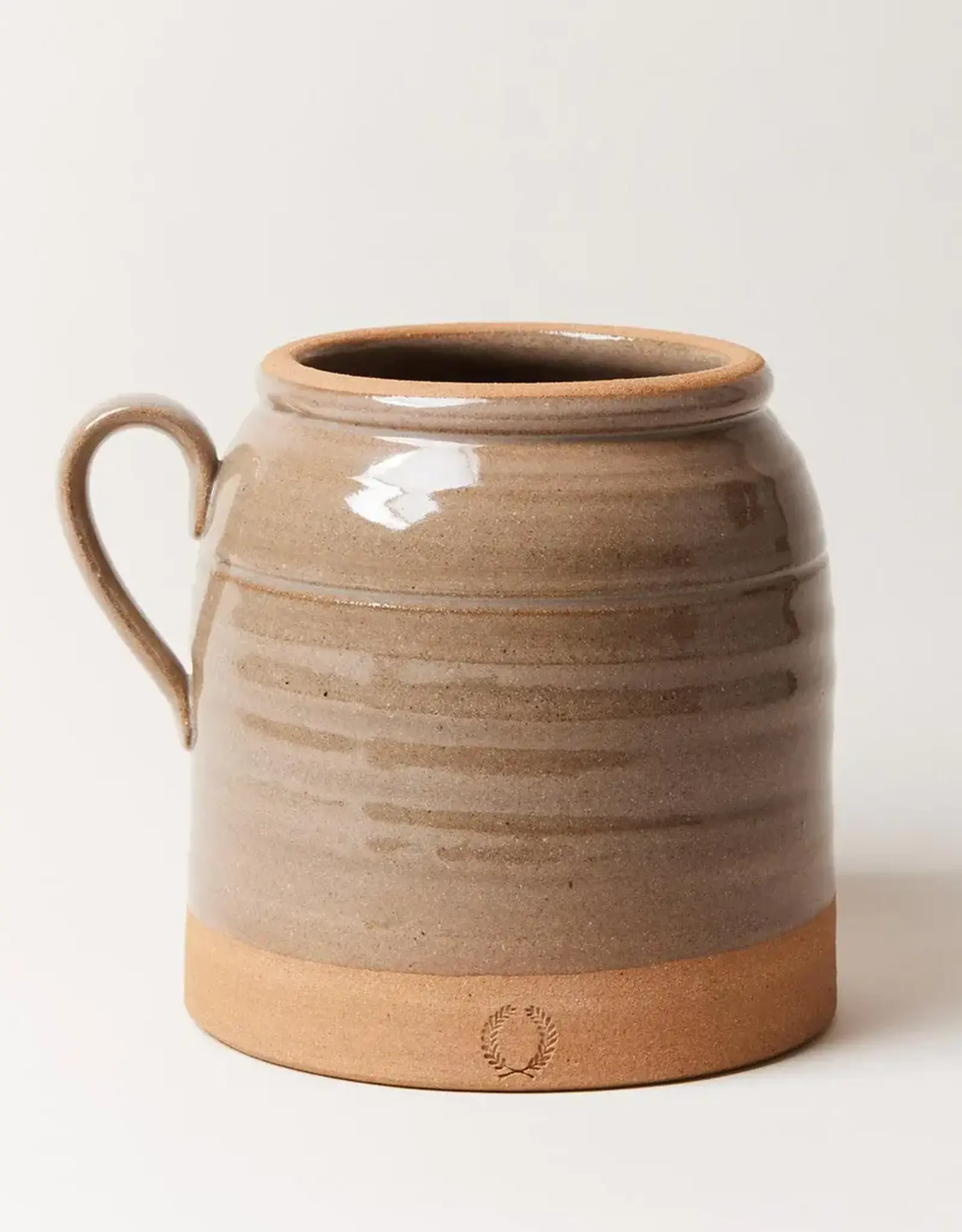 Farmhouse Pottery French Country Crock Flax Stoneware, Medium