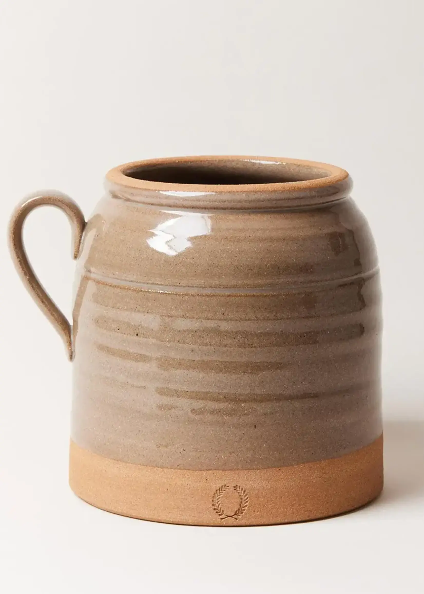 Farmhouse Pottery French Country Crock Flax Stoneware, Medium