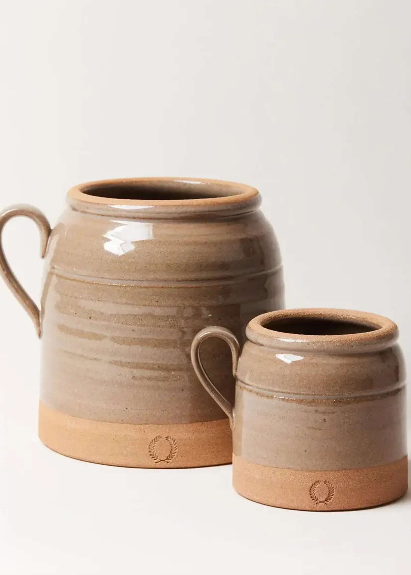Farmhouse Pottery French Country Crock Flax Stoneware, Small