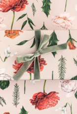 Catherine Lewis Design Berry Rose-Pink-Christmas gift wrap