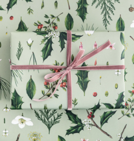 Catherine Lewis Design Berry Mix-Green-Christmas Gift Wrap