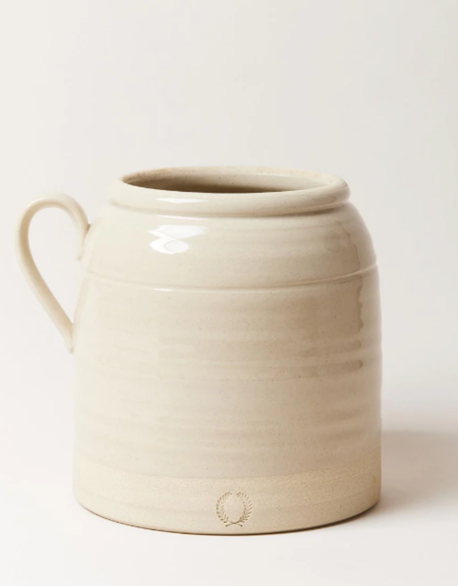Farmhouse Pottery French Country Crock - Oat Stoneware - Medium