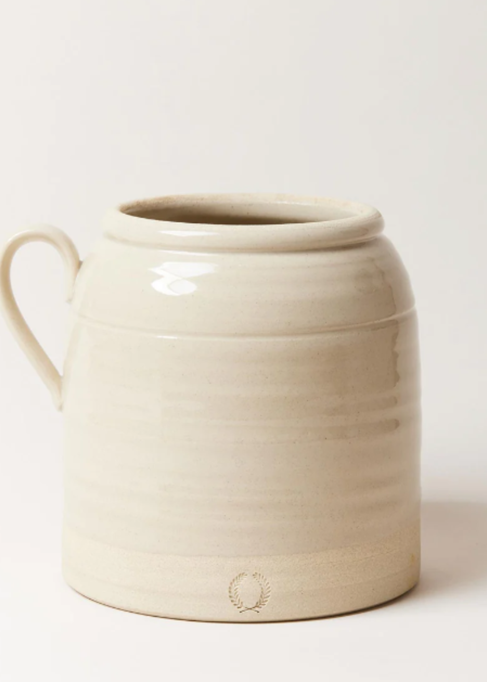 Farmhouse Pottery French Country Crock - Oat Stoneware - Medium