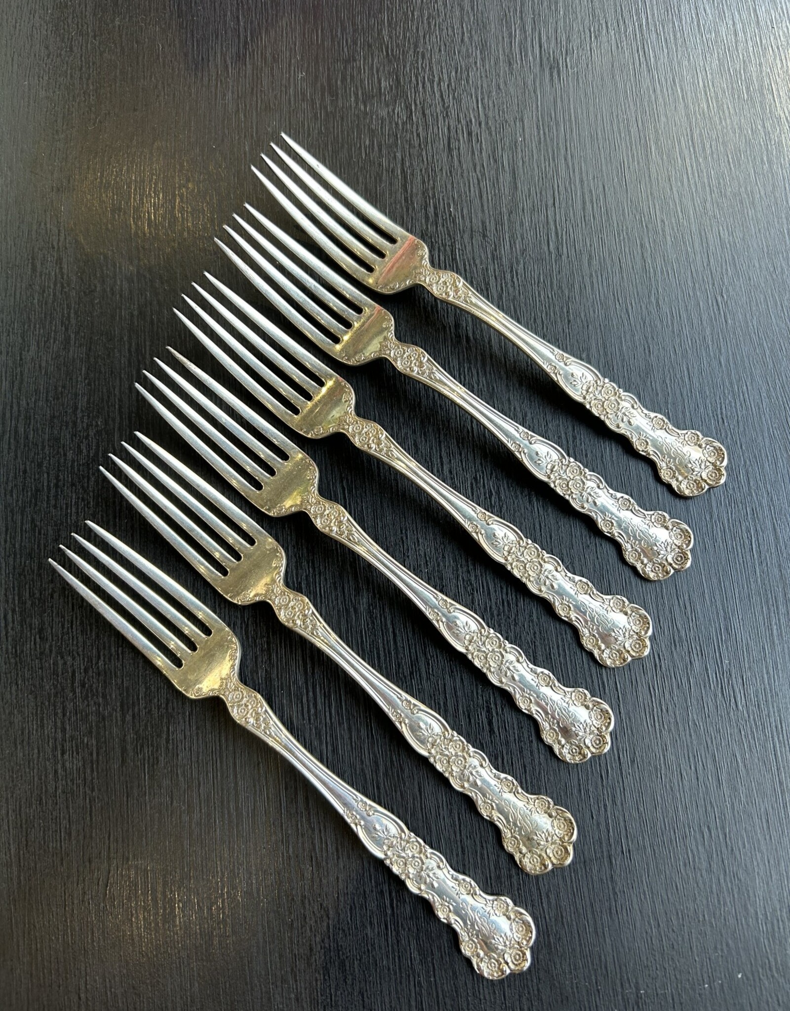 Hansell & Halkett Sterling forks, set of 6