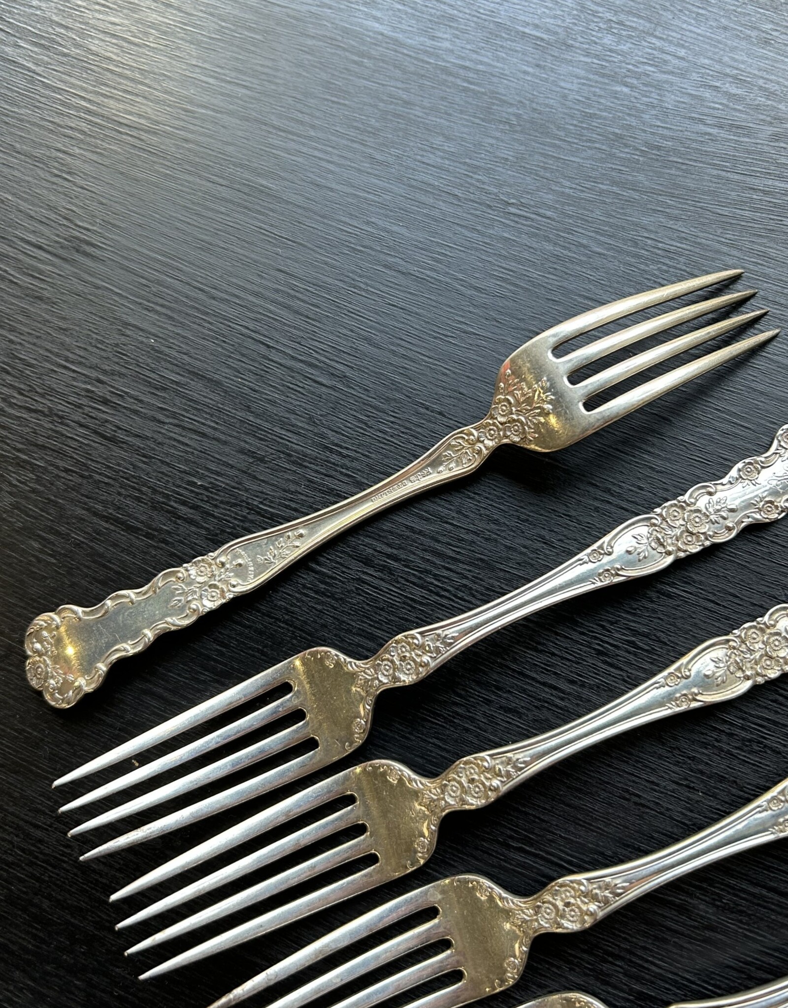 Hansell & Halkett Sterling forks, set of 6