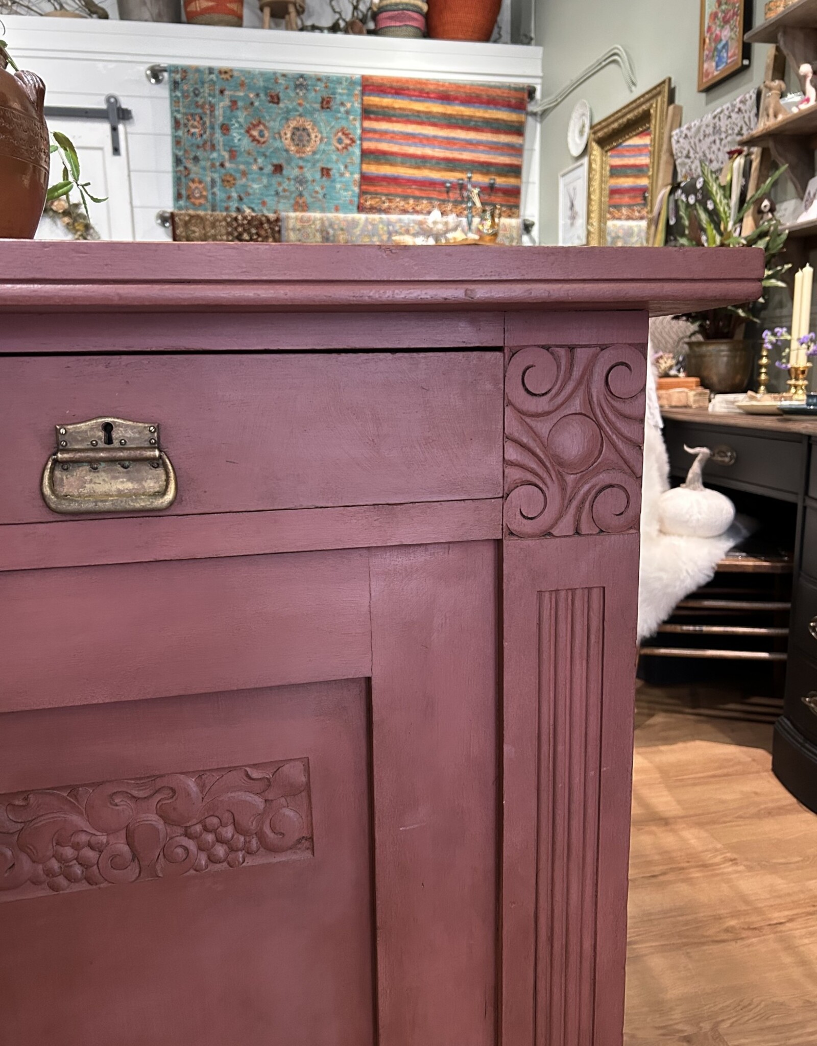 Hansell & Halkett Antique Sideboard in Primer Red