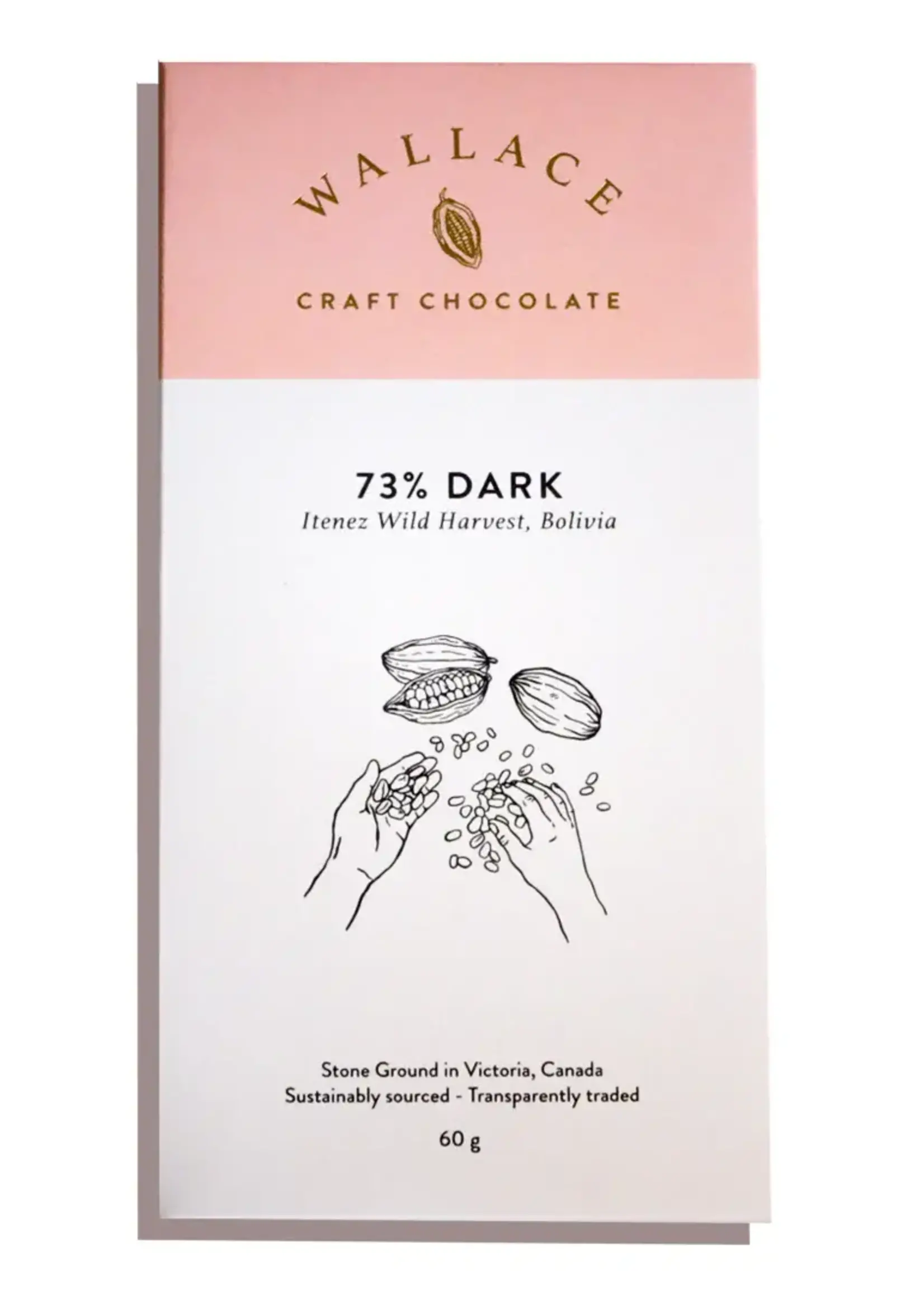 Wallace Craft Chocolate Wallace Craft Chocolate, Dark 73% Bolivia Bar