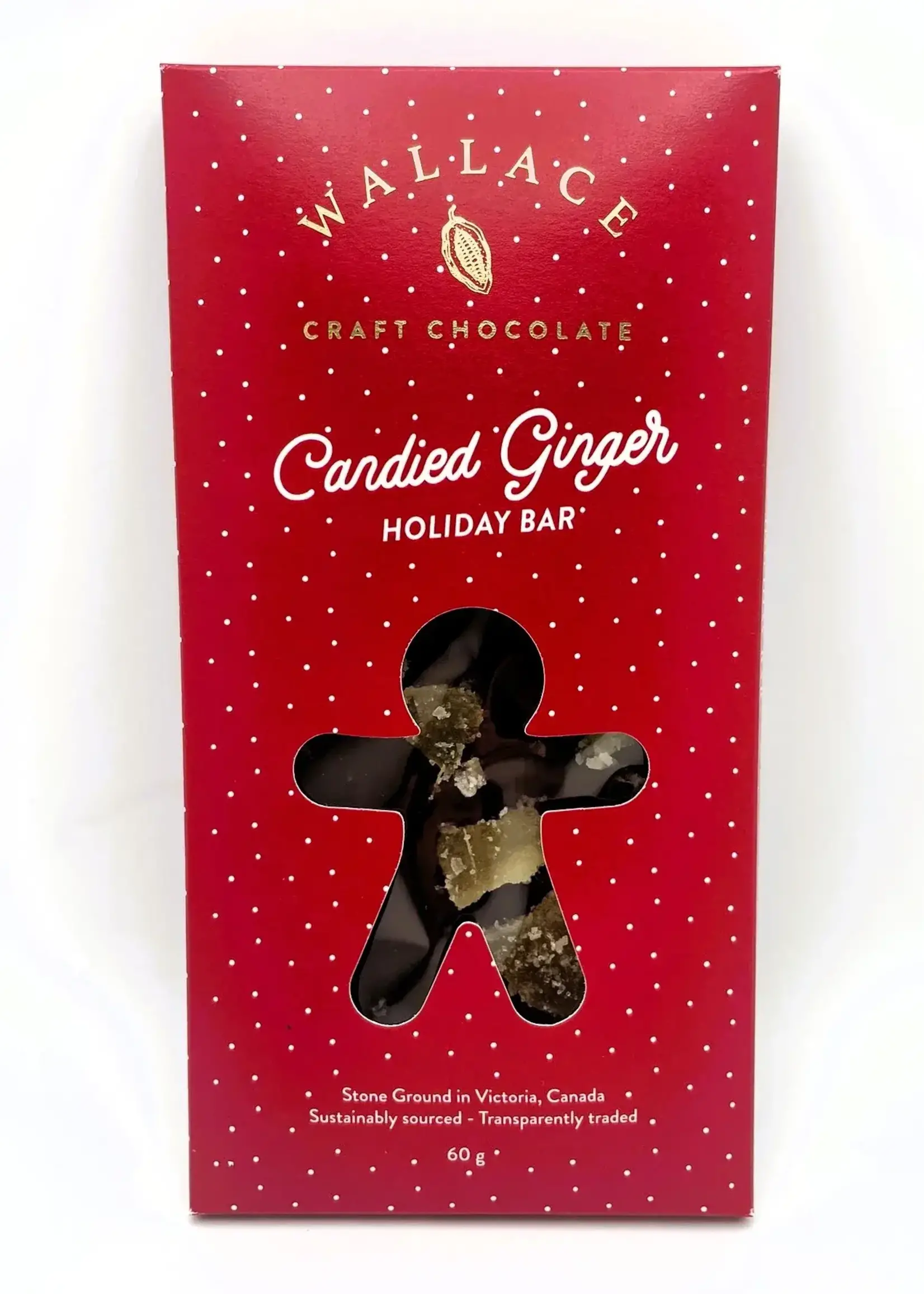 Wallace Craft Chocolate Wallace Craft Chocolate, Candied Ginger Bar