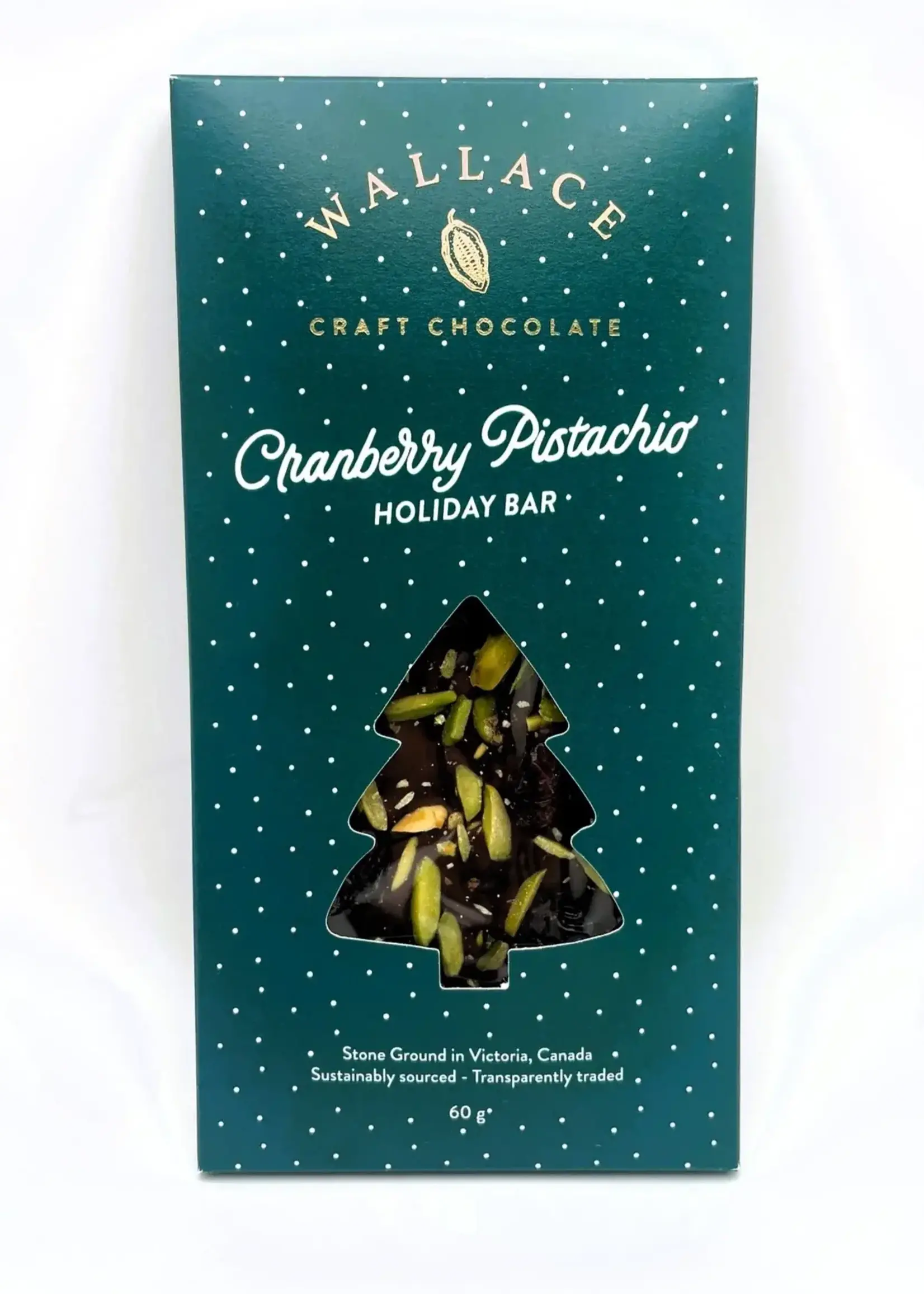 Wallace Craft Chocolate Wallace Craft Chocolate, Pistachio Cranberry Bar