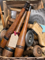 Set of 3 Antique Juggling Clubs