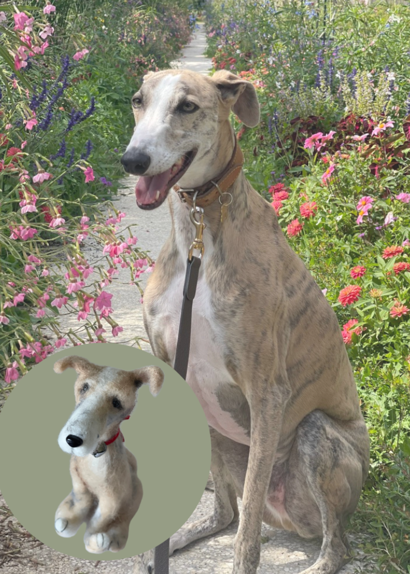 Patrica Blonde Custom Felted Dog