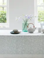 Rozablue Hand Block Printed Tablecloth, Floral Mineral, 150cm x 240cm