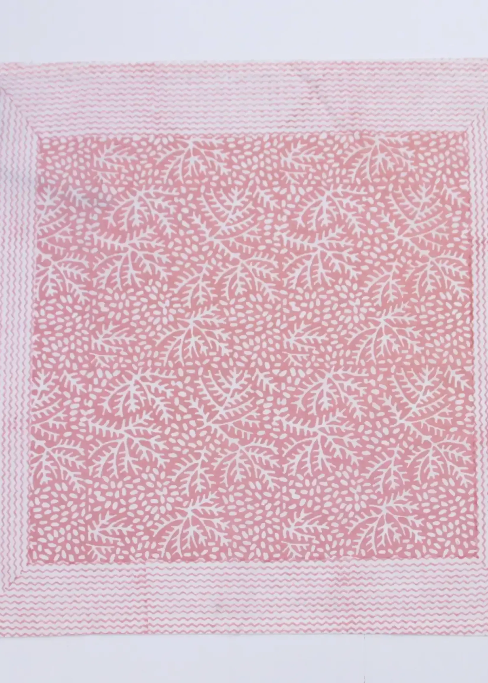 Rozablue 100% Cotton Napkin, Floral Coral, 45cm x 45cm