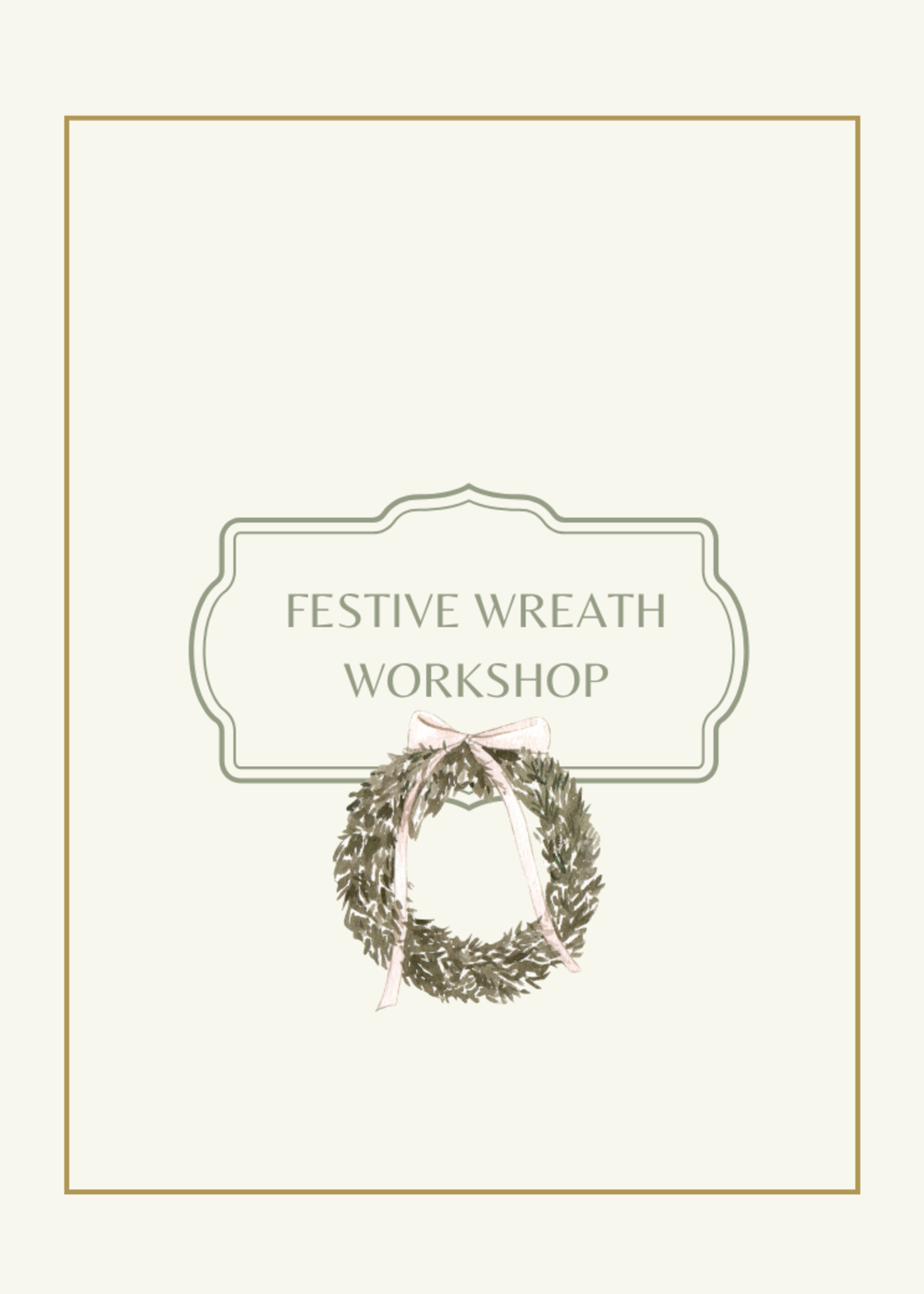 Festive Wreath Workshop