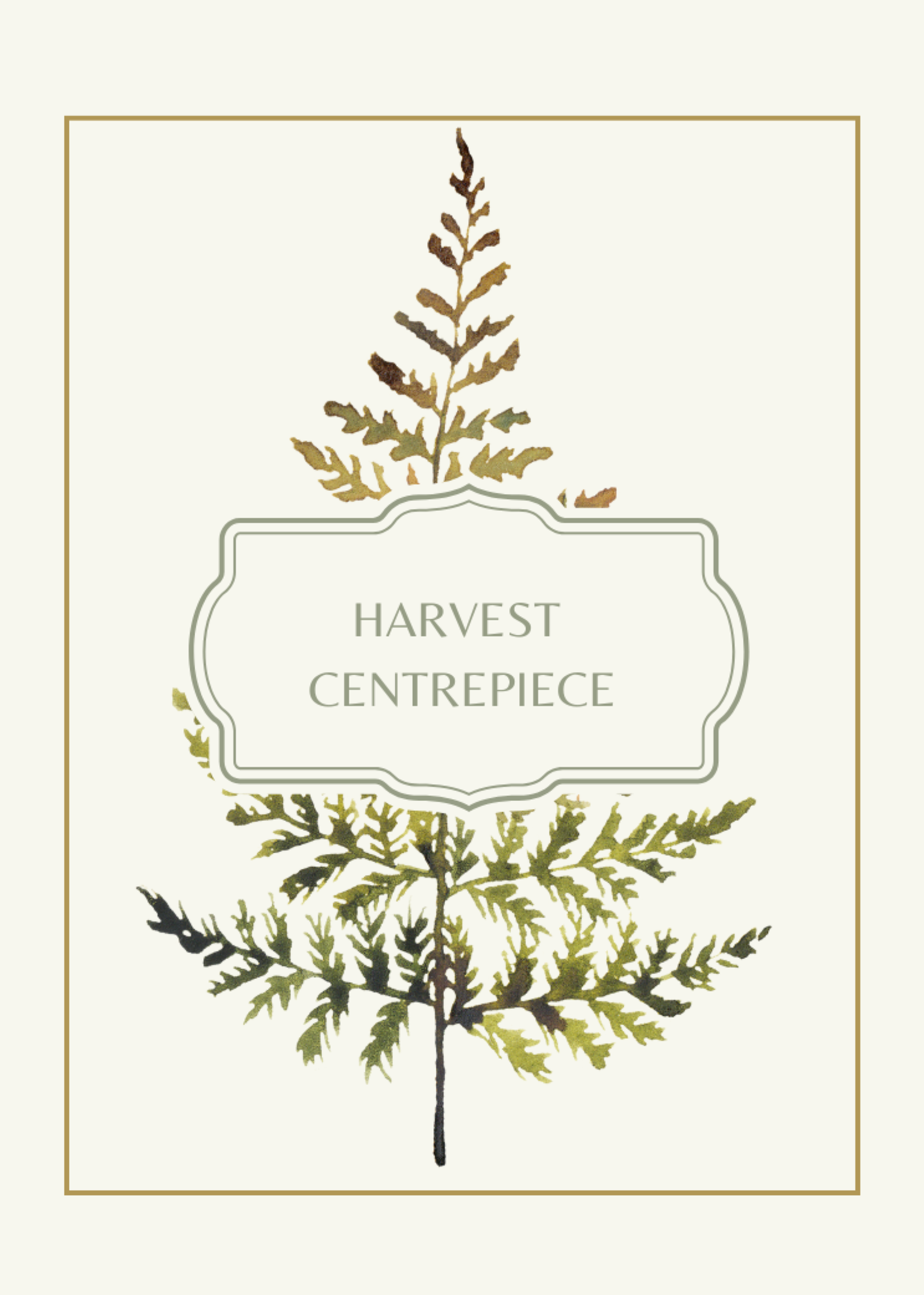 Harvest Centrepiece - Sunday, October 5th
