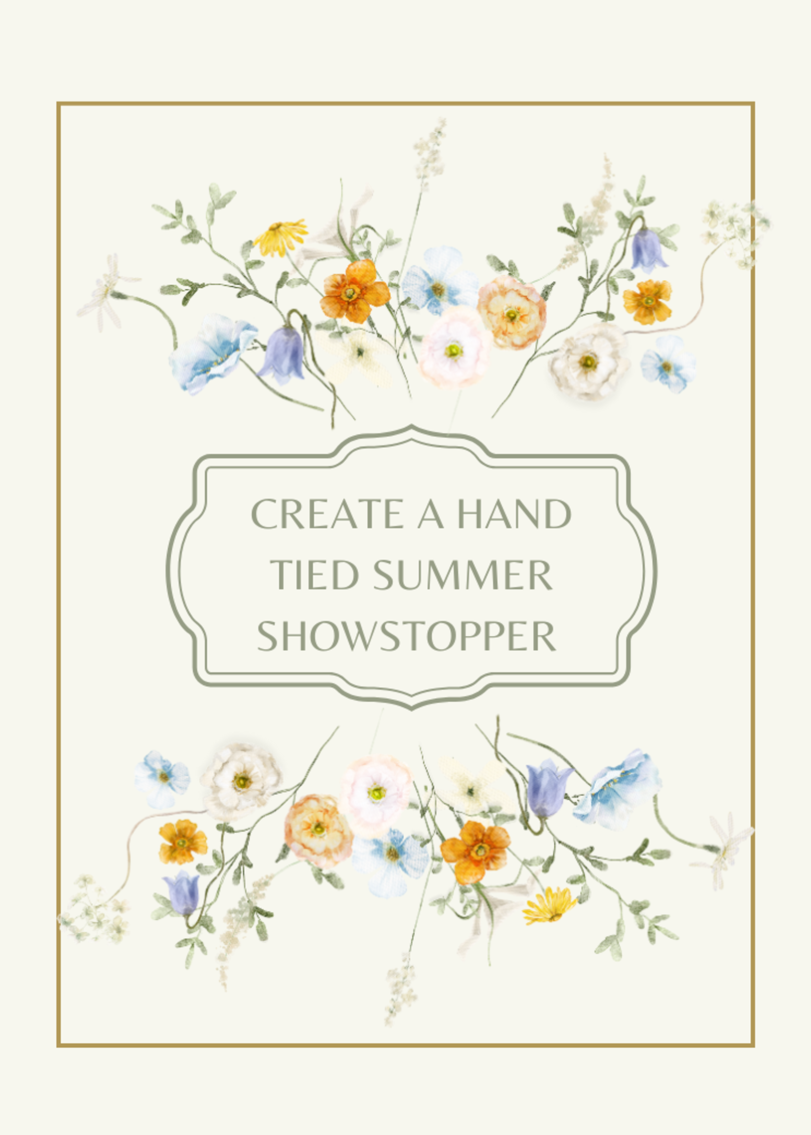 Celebrate Summer - Create a hand tied Summer Showstopper - July