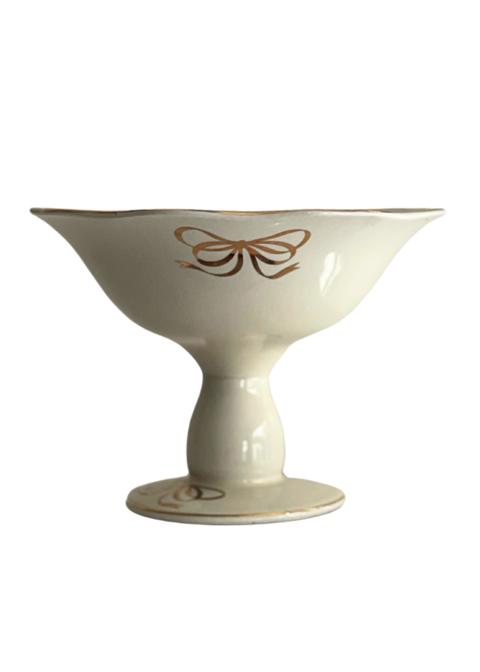 Beautiful Teleflora Compote Dish  4-3/4"h x 6-1/2" w