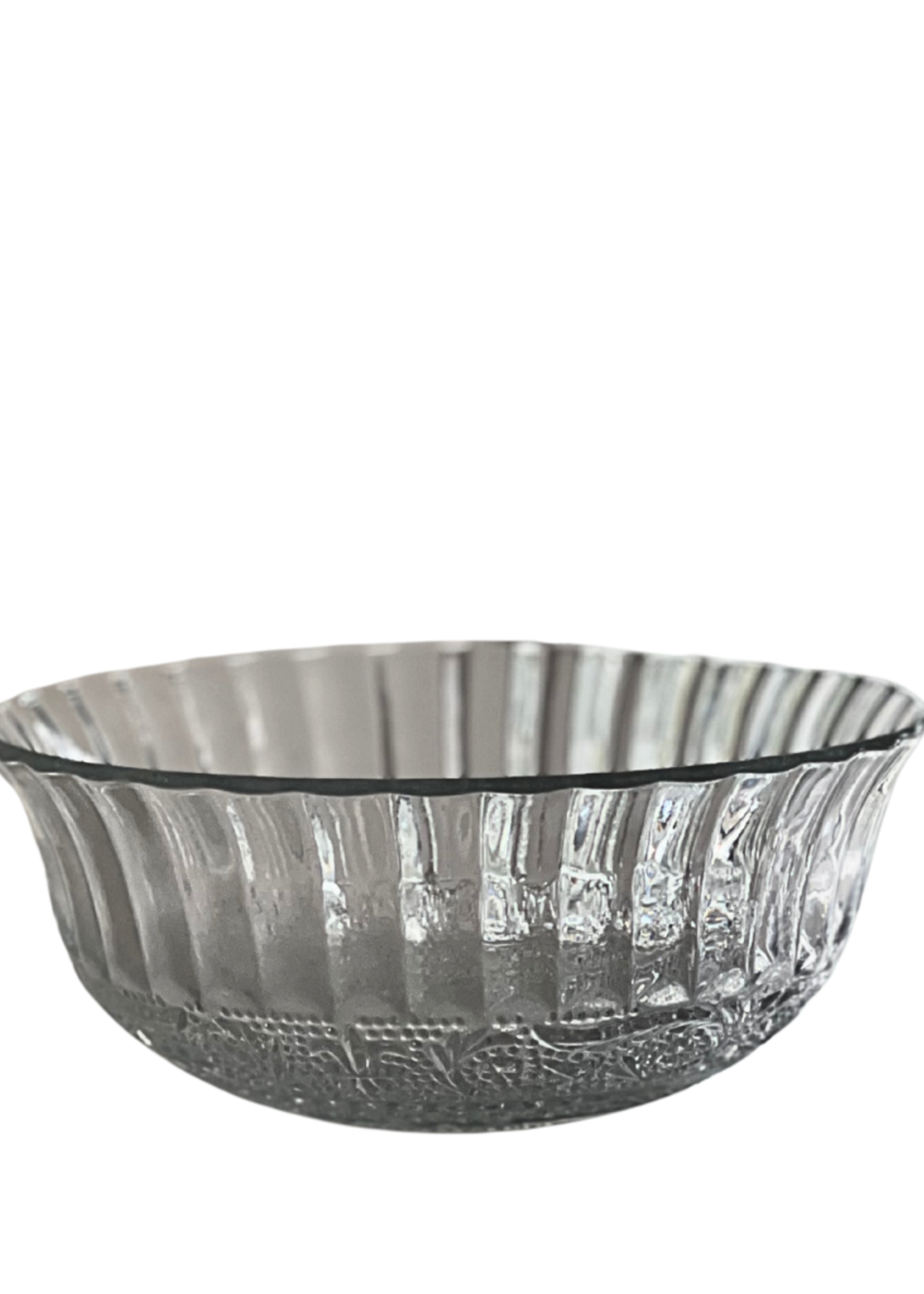 Pressed Glass Bowl 7.5" dia.