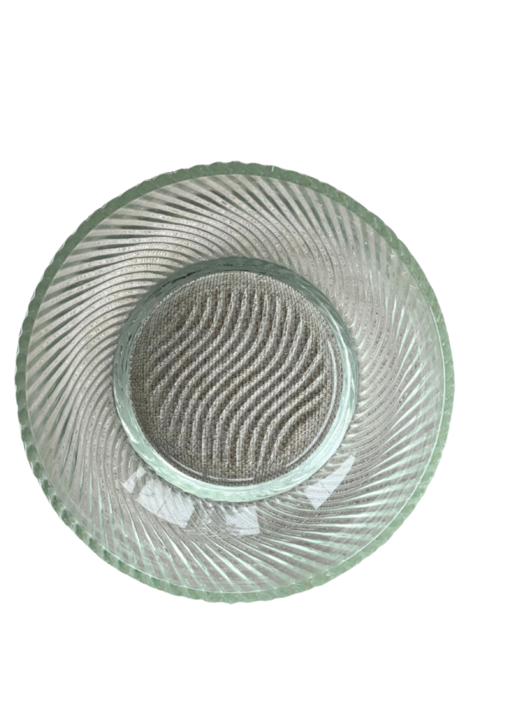 Small Ribbed Glass Bowl 4.5"dia.