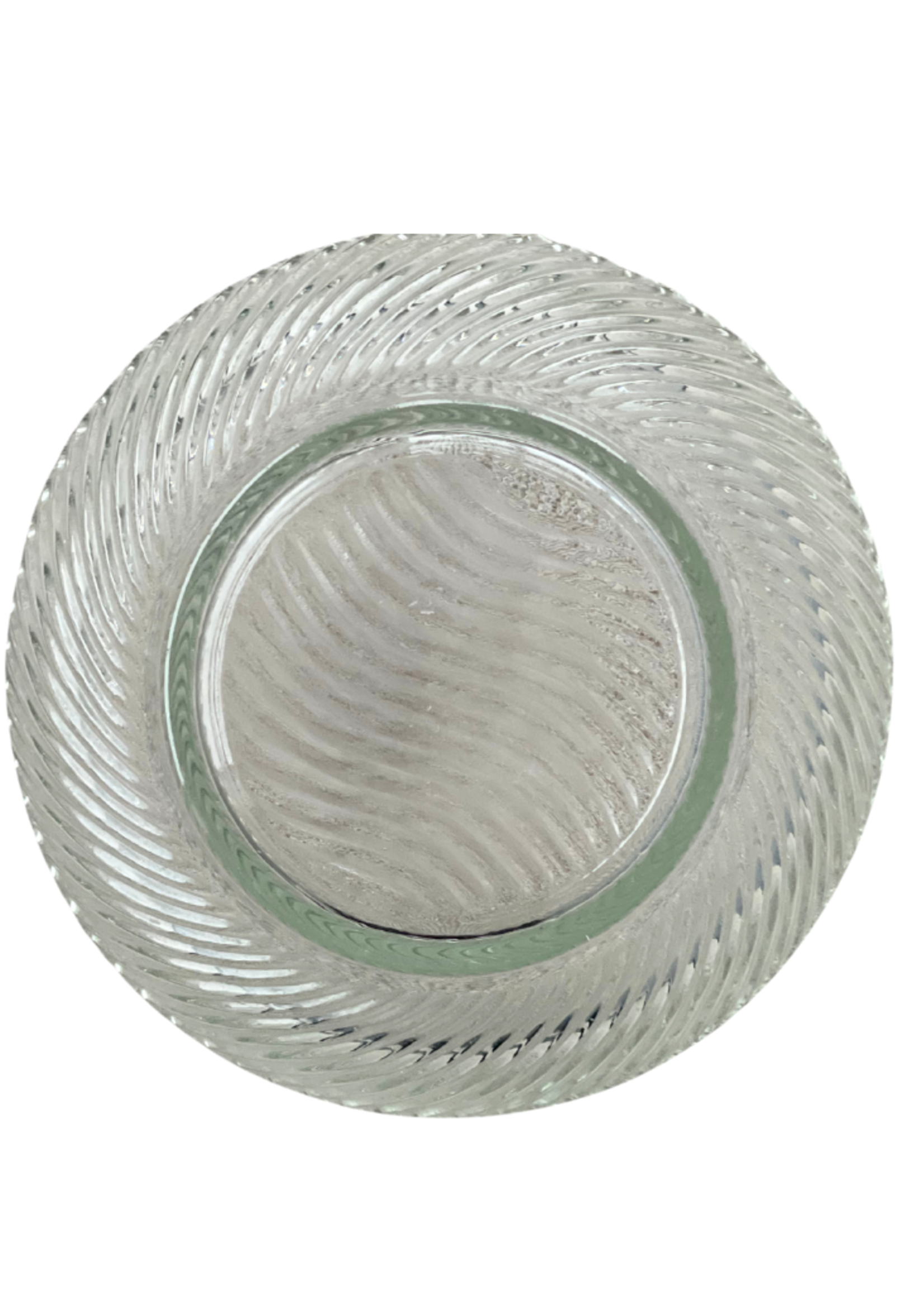 Small Ribbed Glass Bowl 4.5"dia.