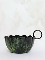 Bohemia Design Vintage Moss Candle Holder, Scallop