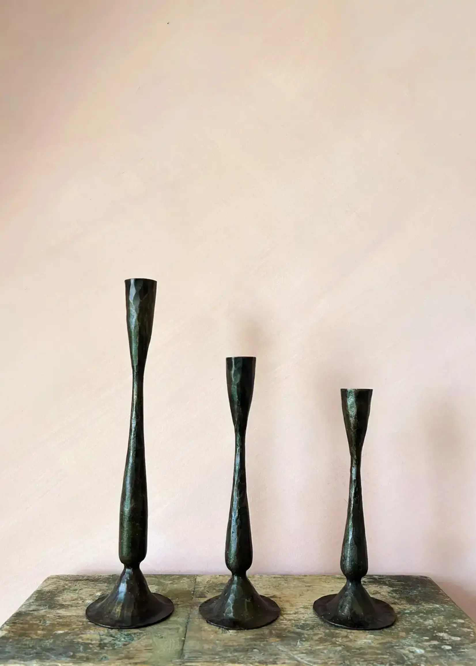 Bohemia Design Antiqued Candle Holder, Small