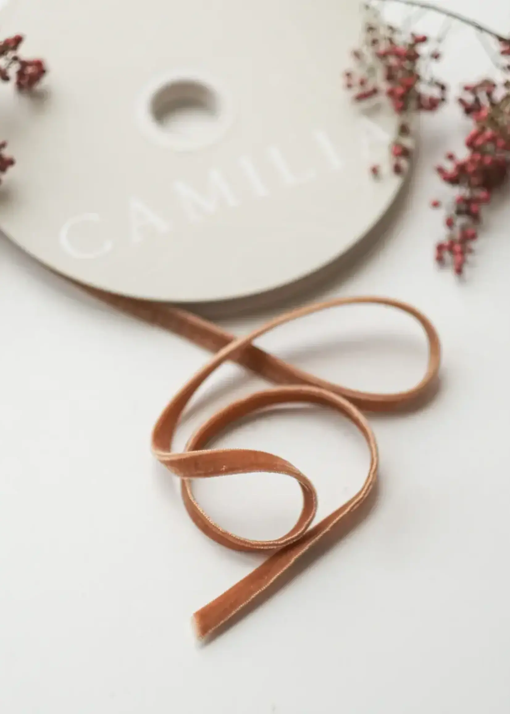 Double Sided Velvet Ribbon, 1cm x 2 Yard Pieces