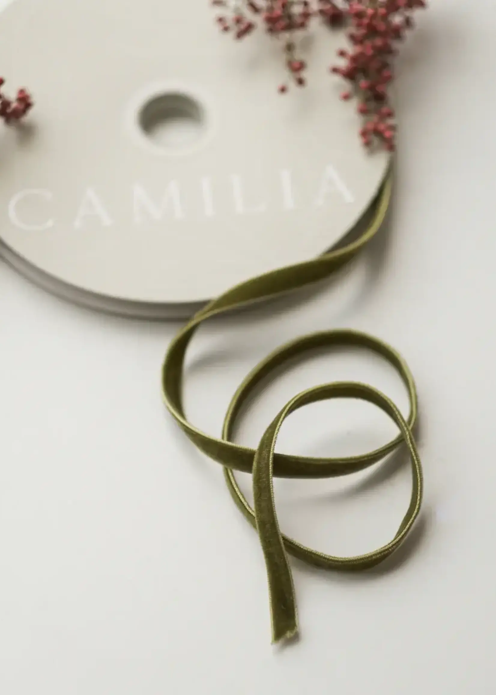 Double Sided Velvet Ribbon, 1cm x 2 Yard Pieces