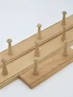 Oak Utility Rail, 6 Peg
